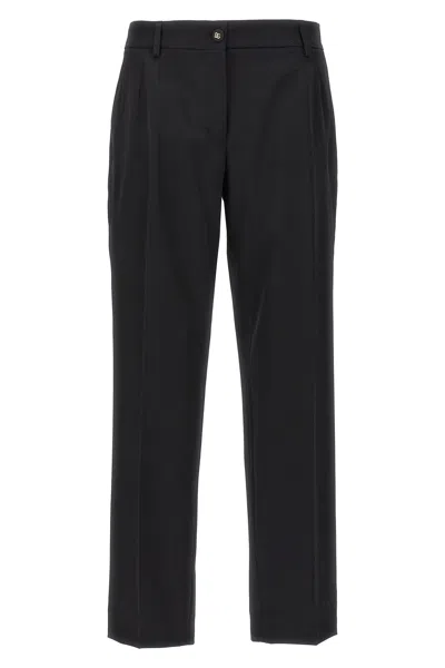DOLCE & GABBANA DOLCE & GABBANA WOOL CANVAS TROUSERS