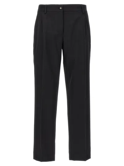 DOLCE & GABBANA DOLCE & GABBANA WOOL CANVAS TROUSERS