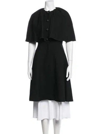 Pre-owned Dolce & Gabbana Wool Cape In Black
