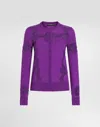 Dolce & Gabbana Wool Cardigan With Lace