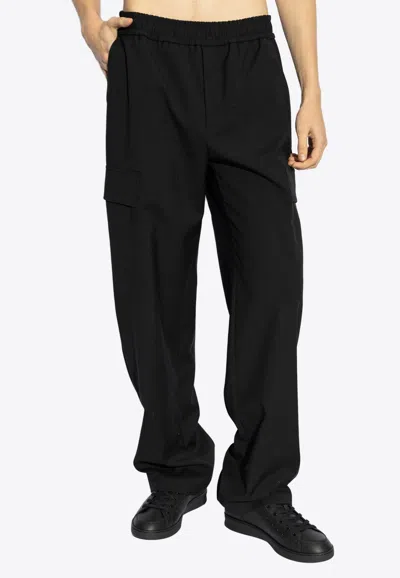 Dolce & Gabbana Wool Cargo Pants In Black