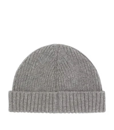 Dolce & Gabbana Kids' Wool-cashmere Beanie In Gray