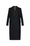 Dolce & Gabbana Unlined Double-breasted Coat In Black