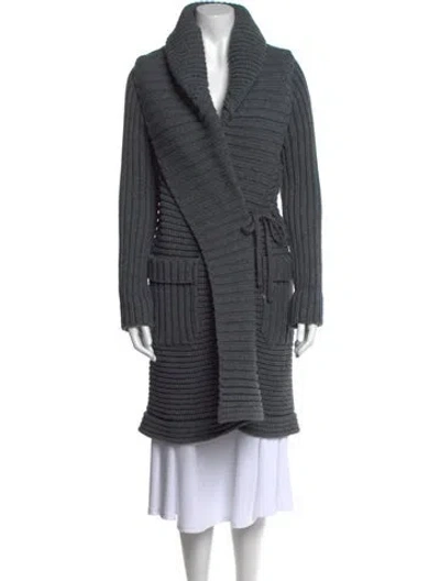 Pre-owned Dolce & Gabbana Wool Cowl Neck Sweater In Gray