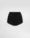 Dolce & Gabbana High-waisted Mini Shorts In Black