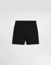 Dolce & Gabbana Wool Crêpe Shorts In Black