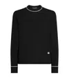 Dolce & Gabbana Logo Crew Neck Sweater With Contrasting Trims In Black