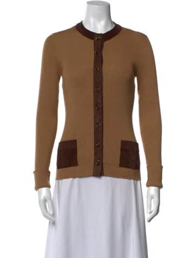 Pre-owned Dolce & Gabbana Wool Crew Neck Sweater In Neutrals