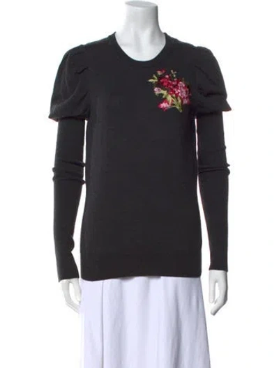 Pre-owned Dolce & Gabbana Wool Crew Neck Top In Black