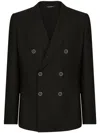Dolce & Gabbana Double-breasted Taormina-fit Jacket In Grey