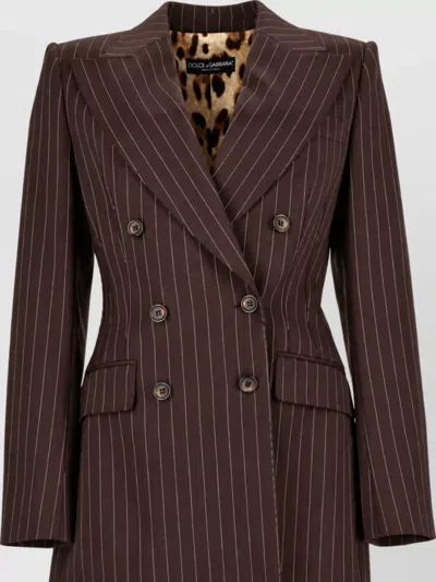 Dolce & Gabbana Wool Double-breasted Blazer In Multi