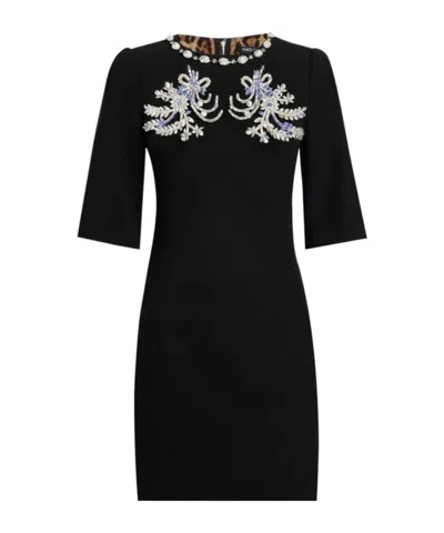 Dolce & Gabbana Wool Dress In Black