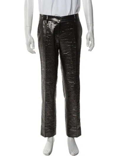 Pre-owned Dolce & Gabbana Wool Dress Pants In Neutrals