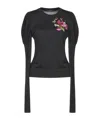 Dolce & Gabbana Wool Embroidered Knit Sweater In Black