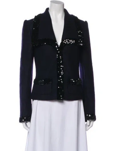 Pre-owned Dolce & Gabbana Wool Evening Jacket In Blue