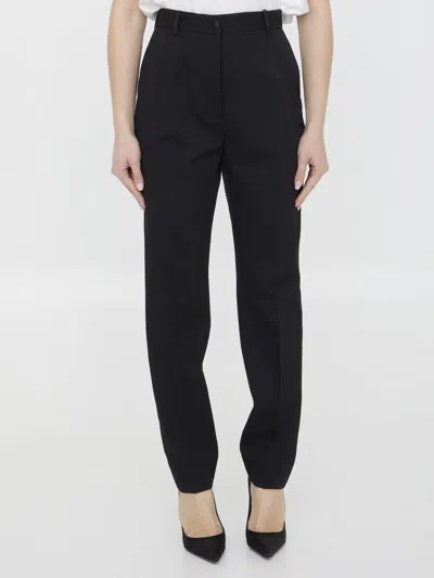 DOLCE & GABBANA WOOL GABARDINE PANTS