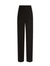 Dolce & Gabbana High-waisted Wool Gabardine Cigarette Pants In Brown