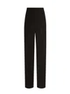 Dolce & Gabbana Wool Gabardine Joggers Trousers In Brown