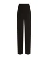 Dolce & Gabbana Wool Gabardine Joggers Trousers In Black