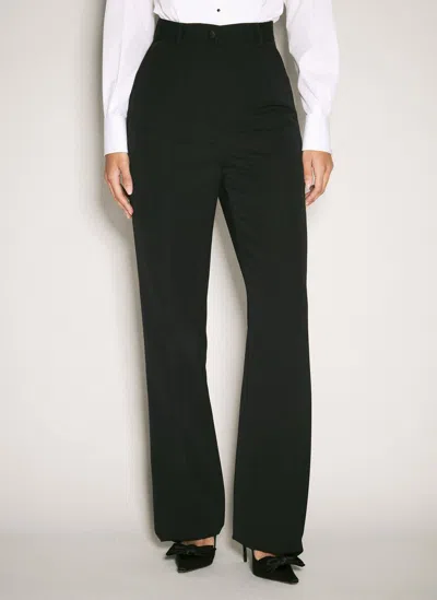 DOLCE & GABBANA WOOL GABARDINE TUXEDO PANTS