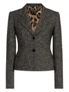 Dolce & Gabbana Wool Jacket In Gray