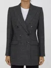 Dolce & Gabbana Anthracite Grey Tweed Double-breasted Jacket In Grey