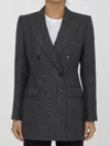 Dolce & Gabbana Anthracite Grey Tweed Double-breasted Jacket In Grey