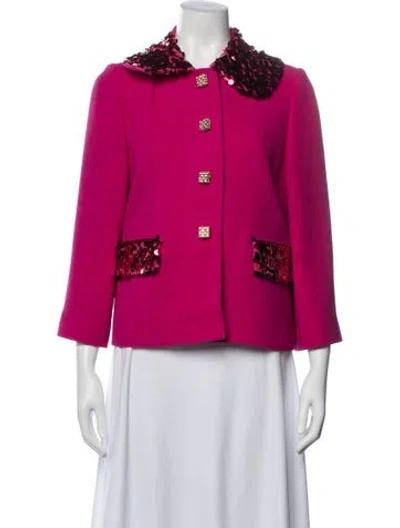 Pre-owned Dolce & Gabbana Wool Jacket In Pink