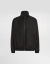 Dolce & Gabbana Wool Jacket With A High Neck And Tag In Black