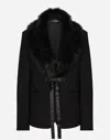 Dolce & Gabbana Long Sleeve Casual Jacket In Black