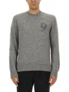 Dolce & Gabbana Melange Grey Nylon Blend Sweater