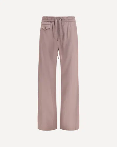 Dolce & Gabbana Pantaloni Jogging In Lana In Brown