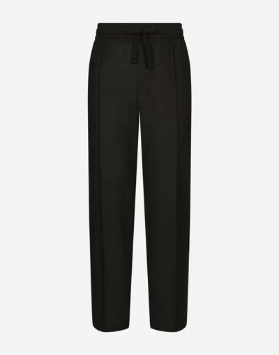 DOLCE & GABBANA WOOL JOGGING PANTS