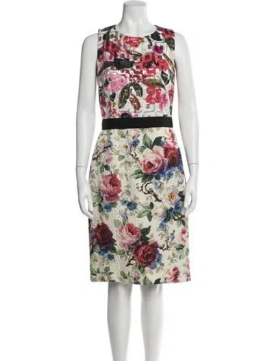 Pre-owned Dolce & Gabbana Wool Knee-length Dress