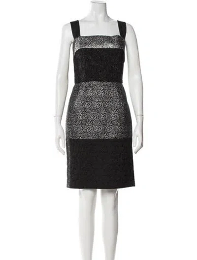 Pre-owned Dolce & Gabbana Wool Knee-length Dress In Multi