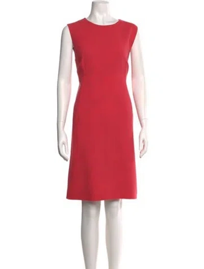 Pre-owned Dolce & Gabbana Wool Knee-length Dress In Pink
