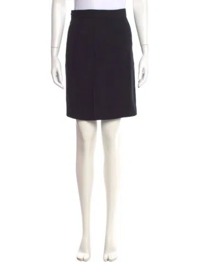 Pre-owned Dolce & Gabbana Wool Knee-length Skirt In Black