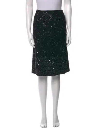 Pre-owned Dolce & Gabbana Wool Knee-length Skirt In Black