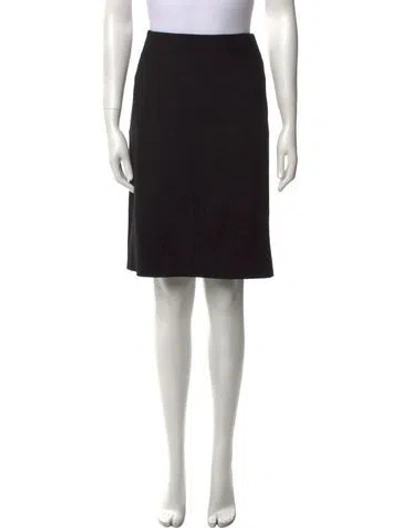Pre-owned Dolce & Gabbana Wool Knee-length Skirt In Black
