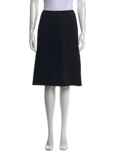 Pre-owned Dolce & Gabbana Wool Knee-length Skirt In Black