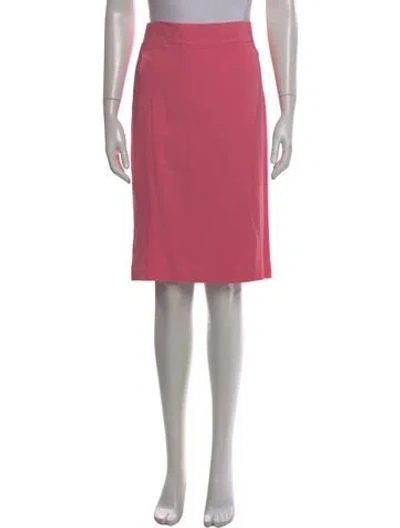 Pre-owned Dolce & Gabbana Wool Knee-length Skirt In Pink