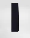 Dolce & Gabbana Wool Knitted Scarf In Black