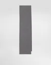 Dolce & Gabbana Ribbed Wool Scarf In Gray