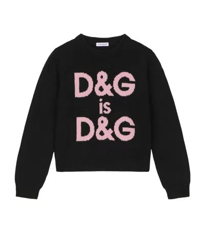 Dolce & Gabbana Kids' Wool Logo Sweater