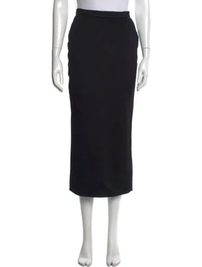 Pre-owned Dolce & Gabbana Wool Long Skirt In Black