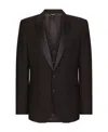 Dolce & Gabbana Wool Martini-fit Tuxedo Suit In Black