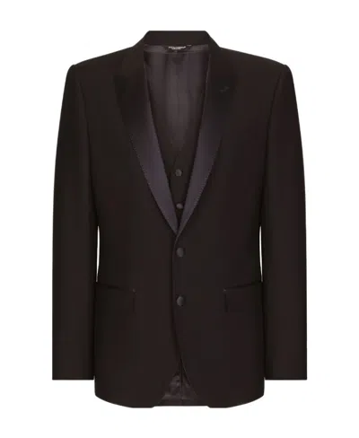 DOLCE & GABBANA DOLCE  GABBANA THREE-PIECE TAILORED SUIT