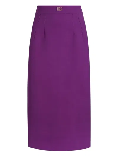 Dolce & Gabbana Wool Midi Skirt