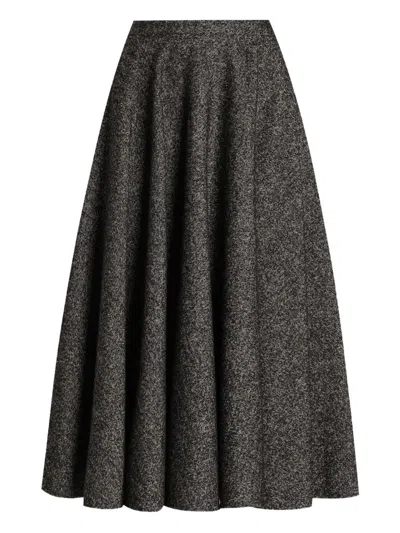 DOLCE & GABBANA WOOL MIDI SKIRT