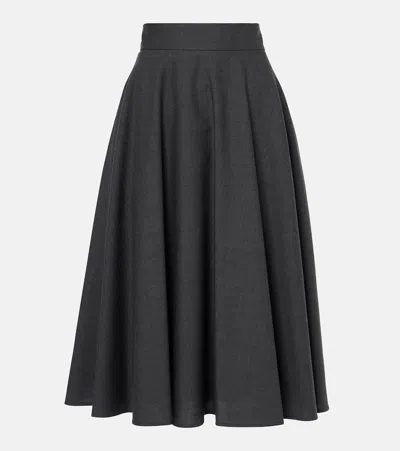 DOLCE & GABBANA WOOL MIDI SKIRT
